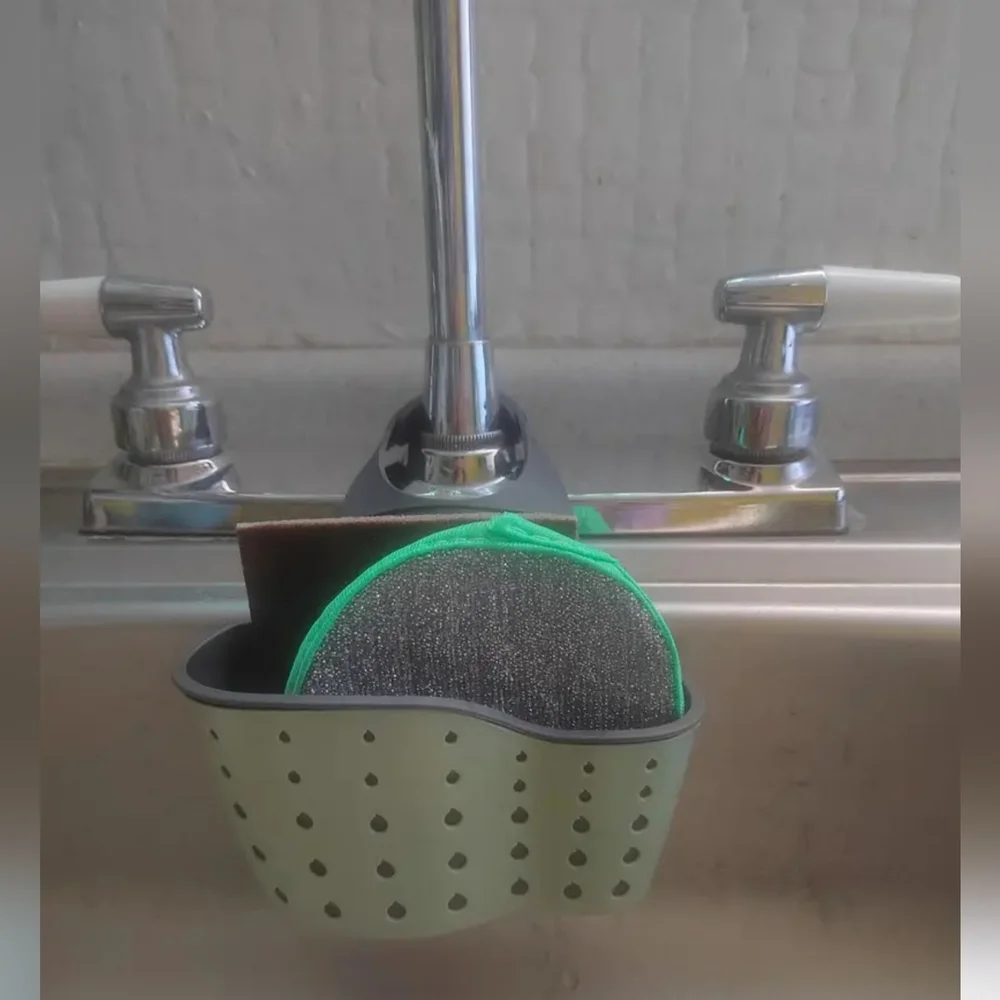 . New Green Sink Sponge Hanging Caddy